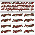 Personalized Red-Kelly Green Pinstripe Baseball Jersey with Custom Name and Number - Authentic Fade Team Apparel Personalized