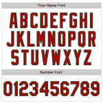 Personalized Red-Kelly Green Pinstripe Baseball Jersey with Custom Name and Number - Authentic Fade Team Apparel Personalized