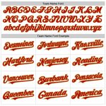 Personalized Red-Old Gold Pinstripe Fashion Baseball Jersey with Custom Name and Number - Authentic Team Gear Personalized