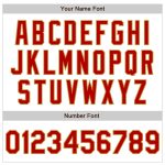 Personalized Red-Old Gold Pinstripe Fashion Baseball Jersey with Custom Name and Number - Authentic Team Gear Personalized