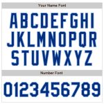 Custom Name and Number Authentic Fade Fashion Baseball Jersey - White Pinstripe Royal-Light Blue Design Personalized White