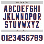 Custom Name and Number Authentic Fade Baseball Jersey - Personalized White Pinstripe Royal-Orange Design Personalized White