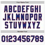 Custom Name and Number Baseball Jersey - Personalized Royal-Red White Pinstripe Authentic Fade Fashion Design Personalized
