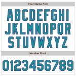Custom Name and Number Baseball Jersey - Personalized Teal-Purple White Pinstripe Fashion Jersey Personalized White Pinstripe
