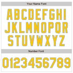 Custom Name and Number Personalized Baseball Jersey - White Pinstripe Yellow-Light Blue Authentic Fade Fashion Personalized