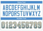 Custom Mesh Drift Fashion Football Jersey - Personalized White Powder Blue-Gold with Custom Name and Number Personalized