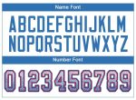Custom Name Number Mesh Fashion Football Jersey Personalized White Powder Blue-Red Team Gear Personalized White Powder Blue-Red