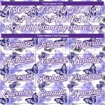 Custom Name Number Baseball Jersey - Personalized 3D Butterfly Design in White Purple - Authentic Team Apparel Personalized