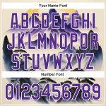 Custom Name Number Baseball Jersey Mountains Landscape 3D Pattern Design White Purple Authentic Team Personalized White Purple