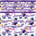 Custom Tropical Hawaii Flower Performance T-Shirt with Bird, Personalized Purple 3D Pattern, Team Name & Number Personalized