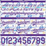 Custom Name Number Basketball Shorts 3D Starfish Sea Wave Pattern White Purple Authentic Design Personalized White Purple