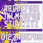 Custom Name Number Tropical Palm Leaves Unisex Softball Jersey - Personalized White Purple 3D Pattern Two-Button Design Personalized