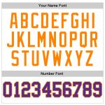 Custom Authentic Basketball Jersey - Personalized White Purple Bay Orange with Name and Number Personalized White Purple-Bay
