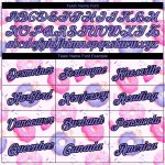 Custom Name and Number T-Shirt - Personalized 3D Pattern Design in White, Purple, and Black for Dessert Performance Team