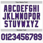 Custom Gradient 3D Pattern Baseball Jersey with Twinkle Star Design - Personalized White, Purple, Black, Custom Name & Number