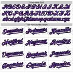 Custom Gradient 3D Pattern Baseball Jersey with Twinkle Star Design - Personalized White, Purple, Black, Custom Name & Number