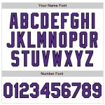Custom Name and Number Baseball Jersey - Personalized White Purple-Black Authentic Raglan Sleeves Personalized White Purple-Black