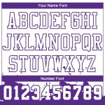 Custom Name Number Basketball Jersey Round Neck Sublimation Personalized White Purple Color Splash Team Suit Personalized