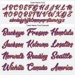 Custom Name and Number Baseball Jersey | Personalized White Purple-Gold Authentic Team Jersey Personalized White Purple-Gold