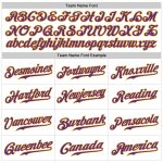 Custom Name Number Personalized Sleeveless Baseball Jersey White Purple Gold Authentic Team Gear Personalized White Purple-Gold