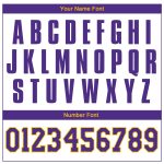 Custom White Purple Gold Throwback Basketball Jersey - Authentic Design Personalized White Purple-Gold Authentic Throwback