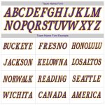 Customizable Purple Gold Baseball Jersey Shirt with Personalized Name and Number - Authentic Throwback Rib-Knit Design Personalized
