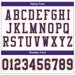 Personalized Football Jersey - Authentic White Purple Gold Mesh Design Personalized White Purple-Gold Mesh Authentic Football