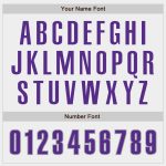 Custom Name Number Baseball Jersey - Personalized White Purple Gray Authentic Team Jersey Personalized White Purple-Gray