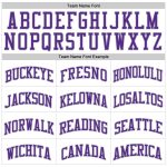 Personalized Authentic Throwback Basketball Jersey in White Purple Gray Personalized White Purple-Gray Authentic Throwback
