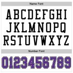 Personalized Authentic Football Jersey - White Purple Gray Black Mesh Design Personalized White Purple Gray-Black Mesh Authentic