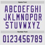 Custom Name and Number Hockey Jersey - Personalized White Purple-Gray Team Jersey Personalized White Purple-Gray Hockey Jersey