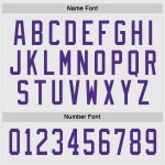 Custom Name and Number Personalized Hockey Jersey - White and Purple Team Jersey Personalized White Purple Hockey Jersey