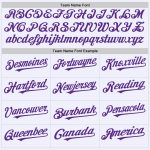 Custom Name and Number Personalized White Purple Baseball Jersey Authentic Throwback Mesh Design Personalized White Purple