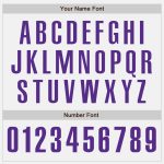 Personalized Authentic Baseball Jersey in White, Purple, and Neon Green Personalized White Purple-Neon Green Authentic Baseball