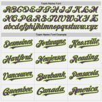 Custom Name and Number Personalized Authentic Baseball Jersey in White Purple Neon Green Personalized White Purple-Neon Green