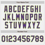 Custom Name and Number Personalized Authentic Baseball Jersey in White Purple Neon Green Personalized White Purple-Neon Green