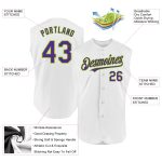 Custom Name and Number Sleeveless Baseball Jersey - Personalized White Purple Neon Green Authentic Team Gear Personalized