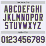Custom Name and Number Personalized Baseball Jersey - White Purple Neon Green Mesh Authentic Throwback Design Personalized