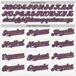 Customizable Authentic Sleeveless Baseball Jersey - Personalized White Purple Old Gold-Black with Custom Name and Number
