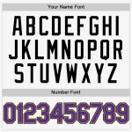 Customizable Authentic Sleeveless Baseball Jersey - Personalized White Purple Old Gold-Black with Custom Name and Number