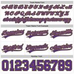 Custom Name Number Basketball Shorts - Personalized White Purple Old Gold-Black Authentic Throwback Style Personalized White