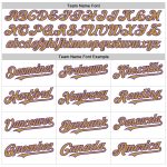 Custom Name and Number Personalized Baseball Jersey - White Purple Gold Line Authentic Design Personalized White Purple-Old