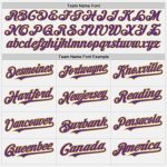 Custom Purple Old Gold Pinstripe Baseball Jersey - Personalized Name & Number, Authentic Design, Team Spirit Wear Personalized