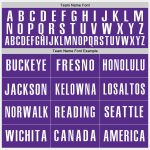 Personalized Authentic Baseball Jersey in White, Purple, and Orange Personalized White Purple-Orange Authentic Baseball Jersey