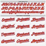 Custom Name and Number Personalized Sleeveless Baseball Jersey in White, Purple, and Orange - Authentic Team Apparel Personalized