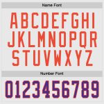 Custom Personalized Hockey Jersey with Name and Number - White Purple-Orange Team Jersey Personalized White Purple-Orange