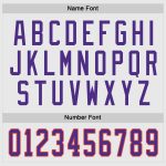 Custom Hockey Jersey in White, Purple, and Orange - Personalize Your Own Design Personalized White Purple-Orange Hockey Jersey