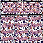 Custom Leopard Print Varsity Jacket with 3D Pattern - Personalized Bomber with Name & Number - White Purple Orange Personalized