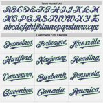 Custom Authentic Baseball Jersey Personalized with Name & Number - White Purple Pea Green Personalized White Purple-Pea Green