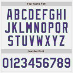 Custom Authentic Baseball Jersey Personalized with Name & Number - White Purple Pea Green Personalized White Purple-Pea Green